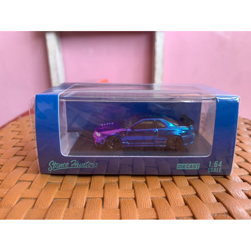 Mobil Nisaan R34 Purpel Stance Hunters