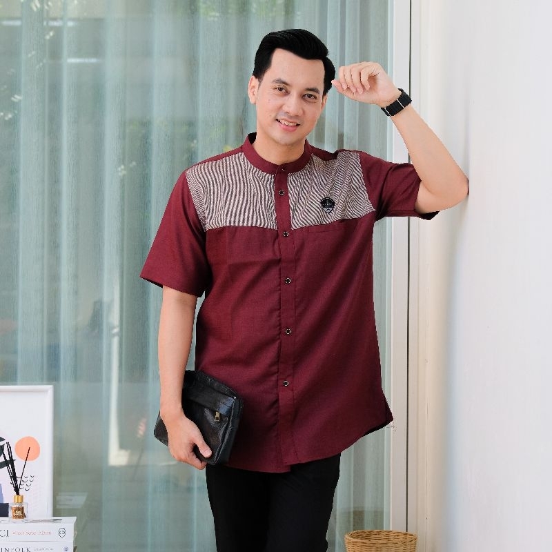 Ilnaaf Baju Koko Dewasa Lengan Pendek Katun
