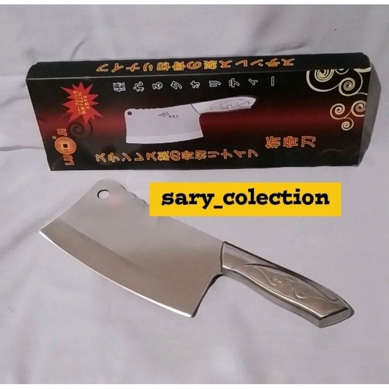 Pisau Dapur Stainless Super Tebal Anti Karat / Pisau Daging Tajam