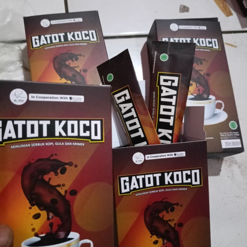 

Kopi Gatot Koco Asli Dr.Richard 1bix isi 5 sachet BPOM Halal