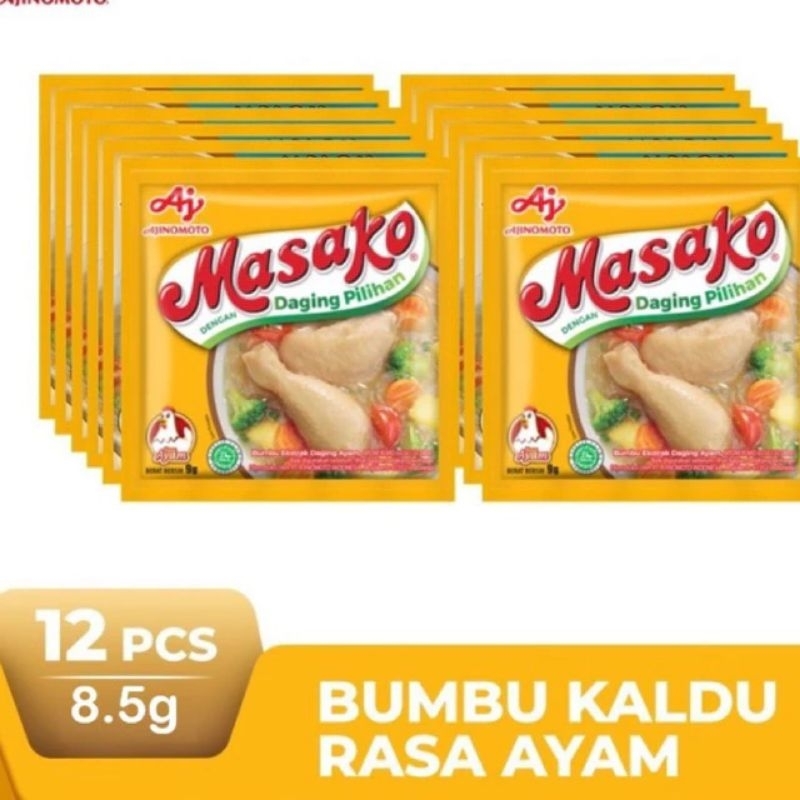 

Masako Bumbu Kaldu isi 12pcs kemasan 8.5g