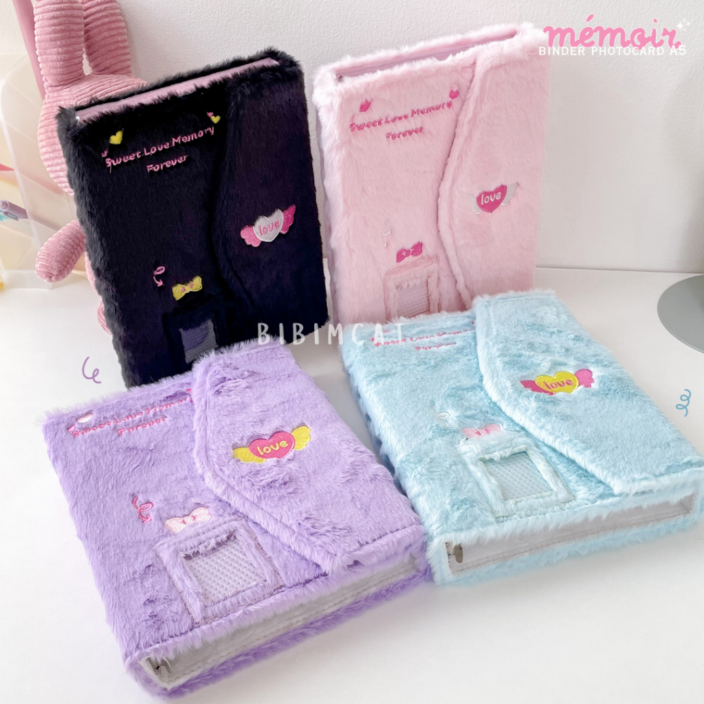 (A5 Size) Memoire Binder Photocard Album Pc Fluffy Bulu