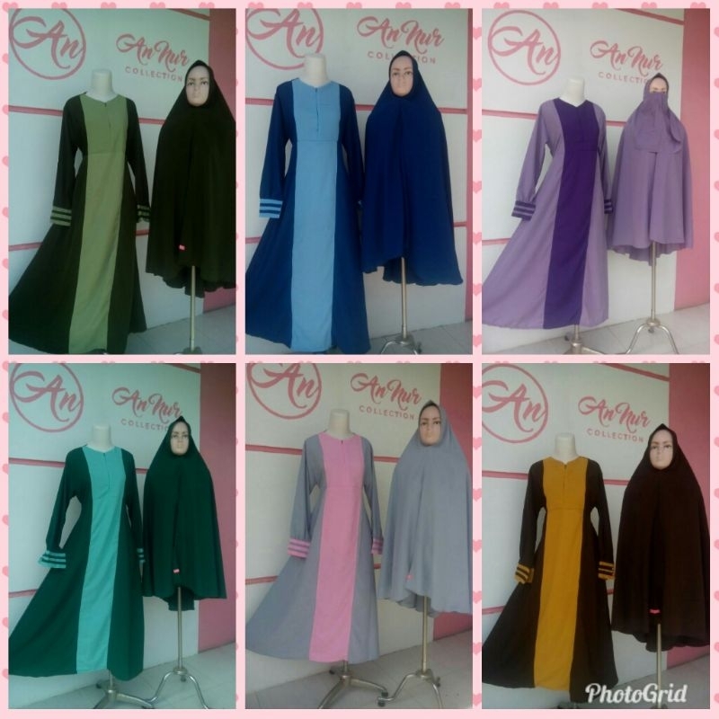 SET GAMIS AMARA SYAR'I GAMIS KOMBINASI KEKINIAN