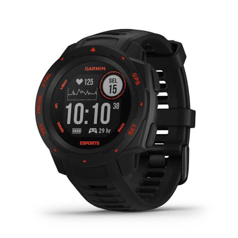 Garmin Instinct Esports Edition - Jam Tangan GPS Hitam 45mm
