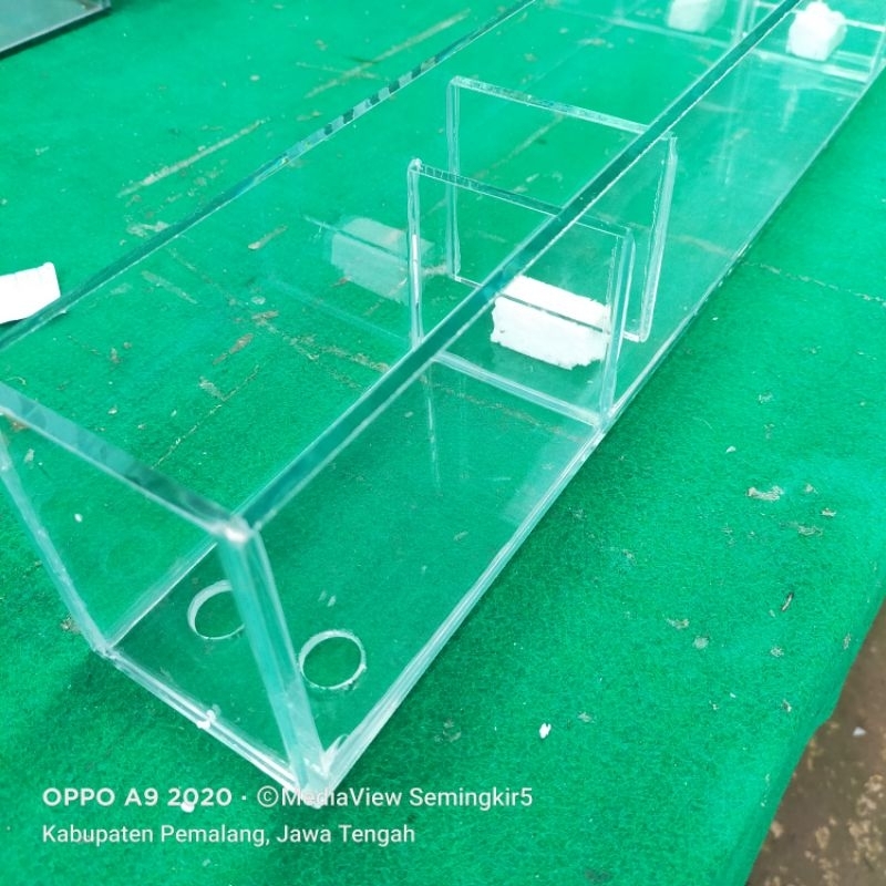 Top Filter Kaca Lubang Bawah