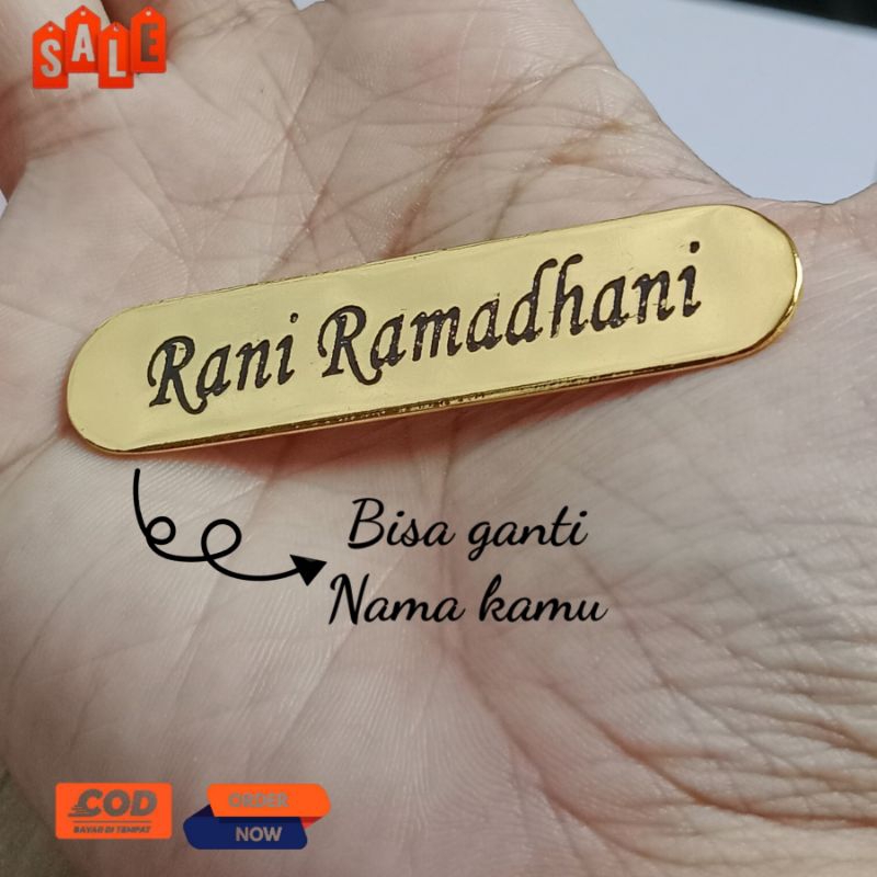 Bros cutom nama panjang oval elegant