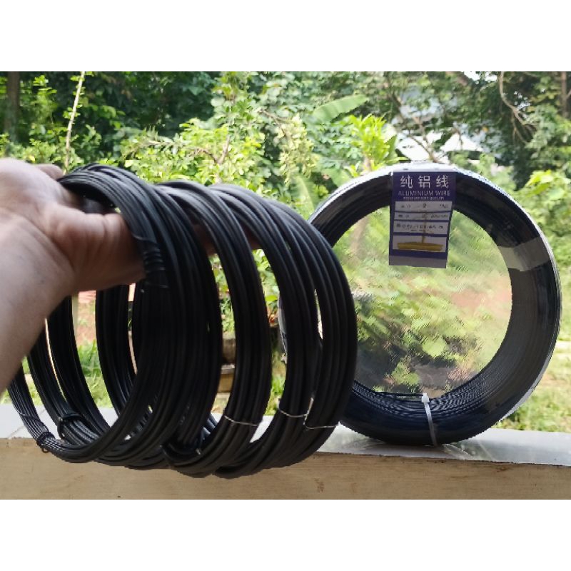 KAWAT BONSAI HITAM DOF ECERAN 4MM-6MM