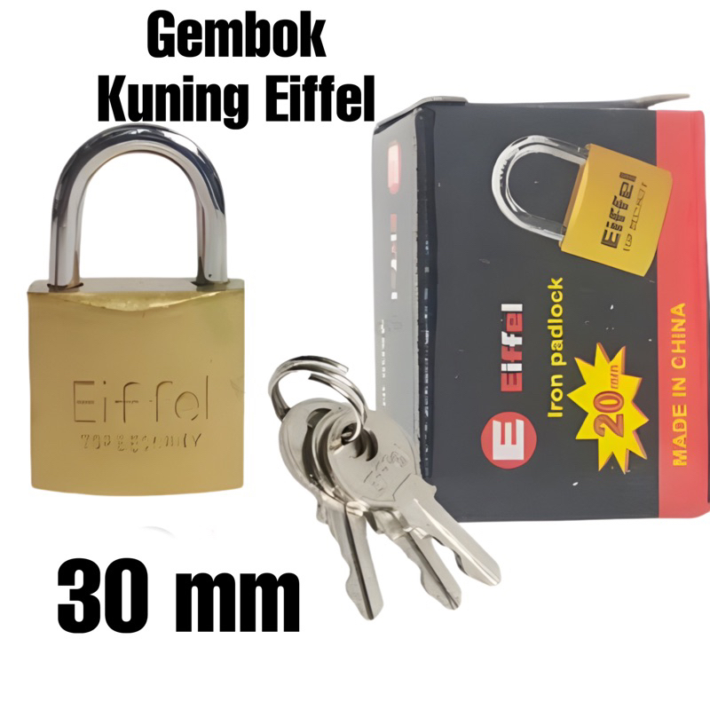 Gembok Kuning Eiffel 30 mm
