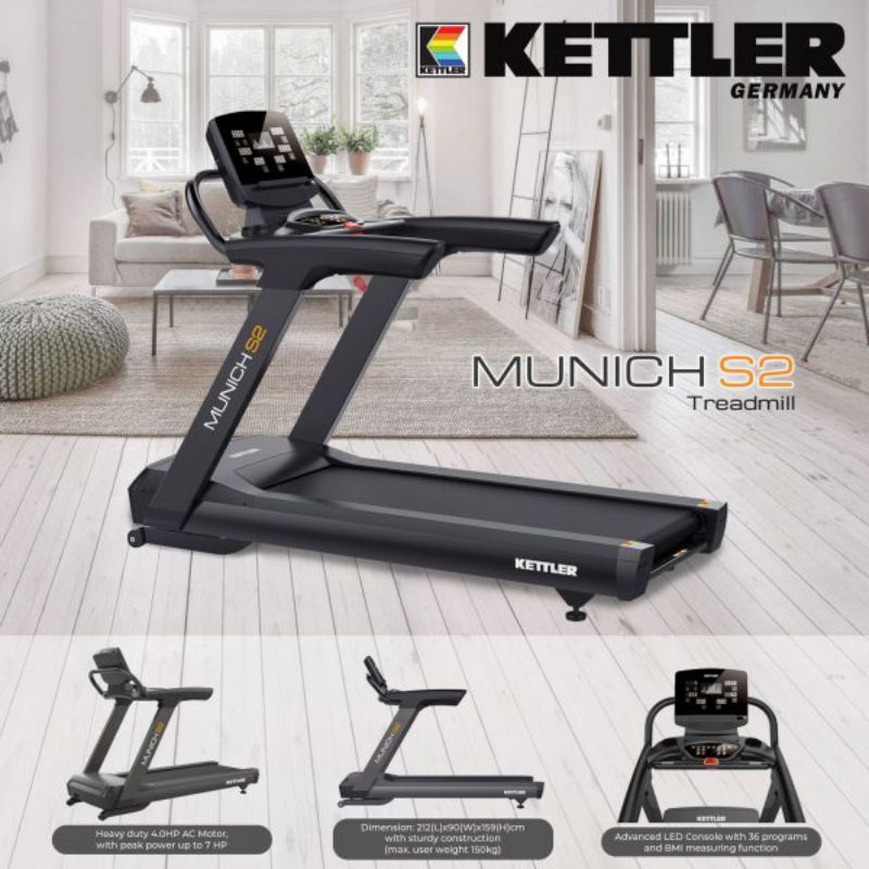 Treadmill Kettler Lite Commercial Munich S2 - Garansi Resmi