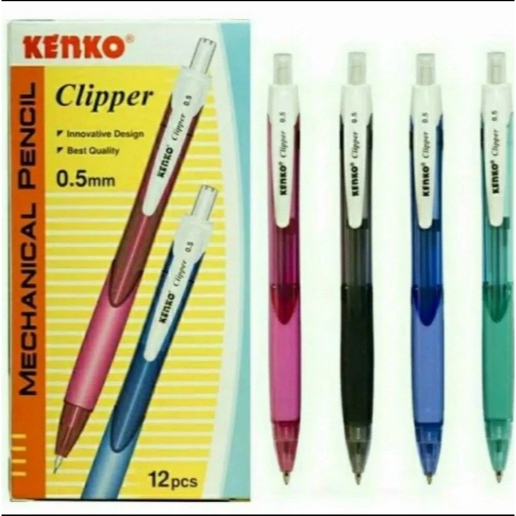 1 BUAH PENSIL MEKANIK KENKO CLIPPER 0,5 MM