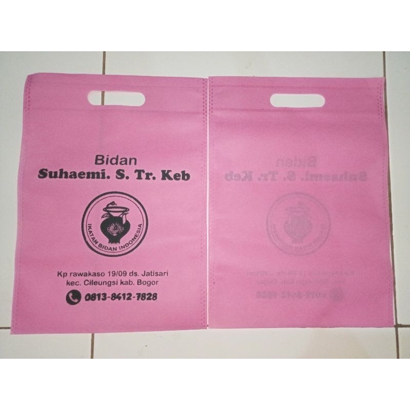 

Tas Buku KIA Sablon Nama/Tas ANC/Tas Klinik Termurah