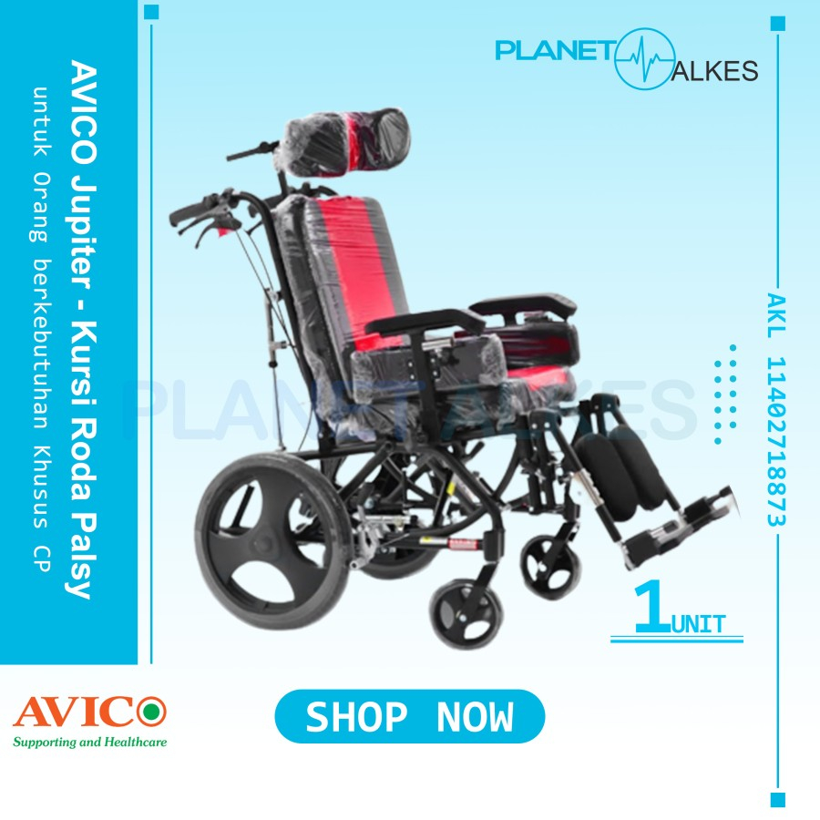 Kursi Roda Cerebral Palsy / Cerebral Palsy Wheelchair / Kursi Roda CP Avico Jupiter CP