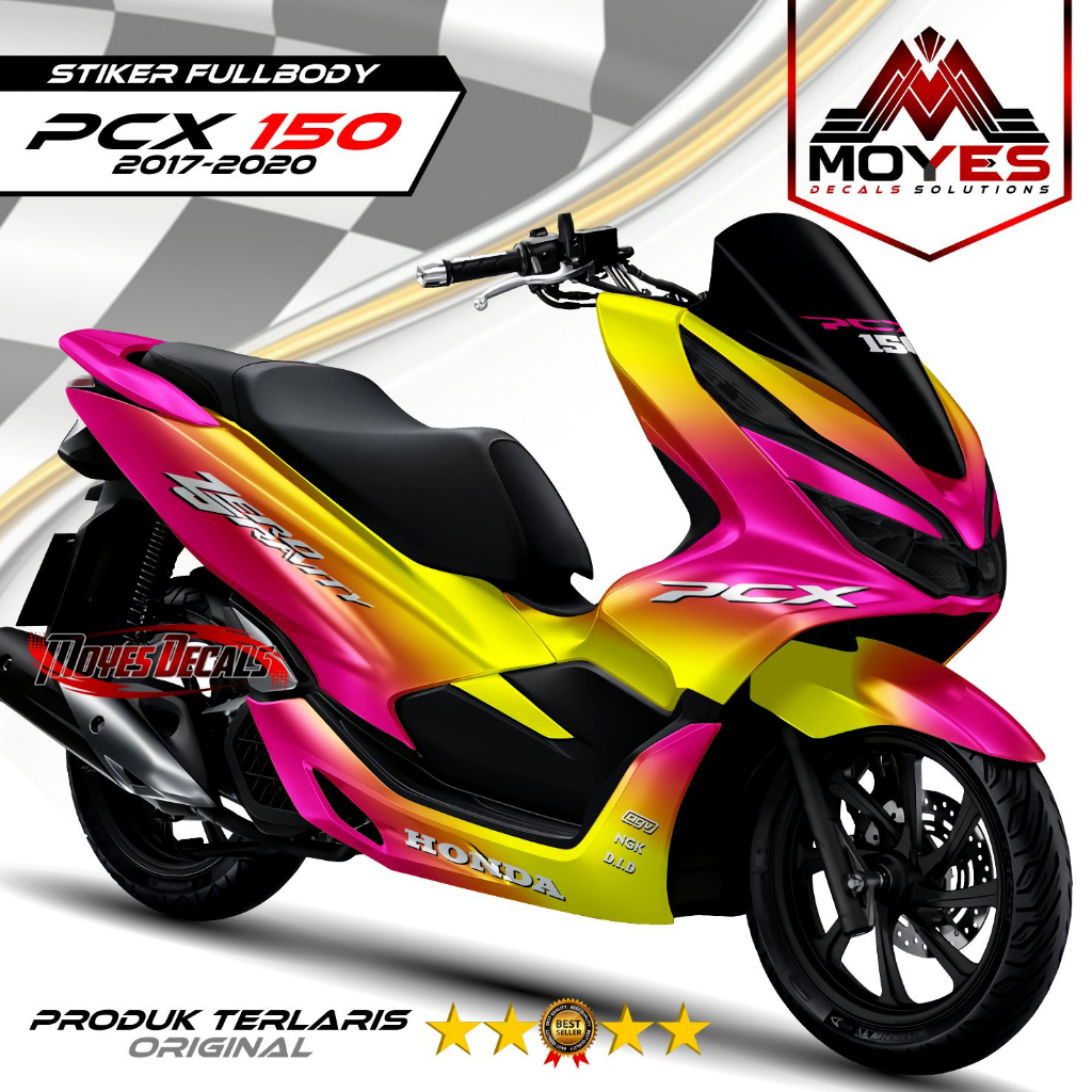 Decal PCX 150 2017-2020 Stiker Fullbody Variasi Bunglon