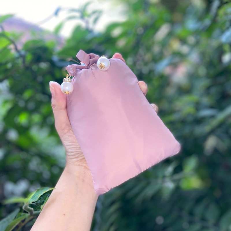 (Free Sajadah & Pouch) Mukena Travel Mini Parasut Korea Premium 2in1