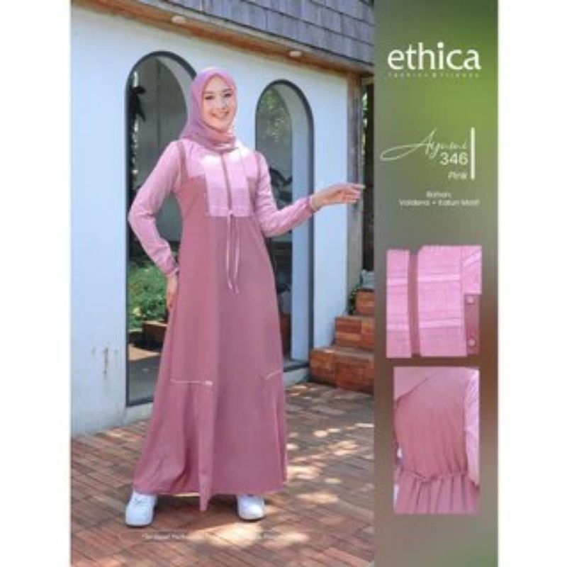 Baju Gamis Ayumi 346 Pink Ethica