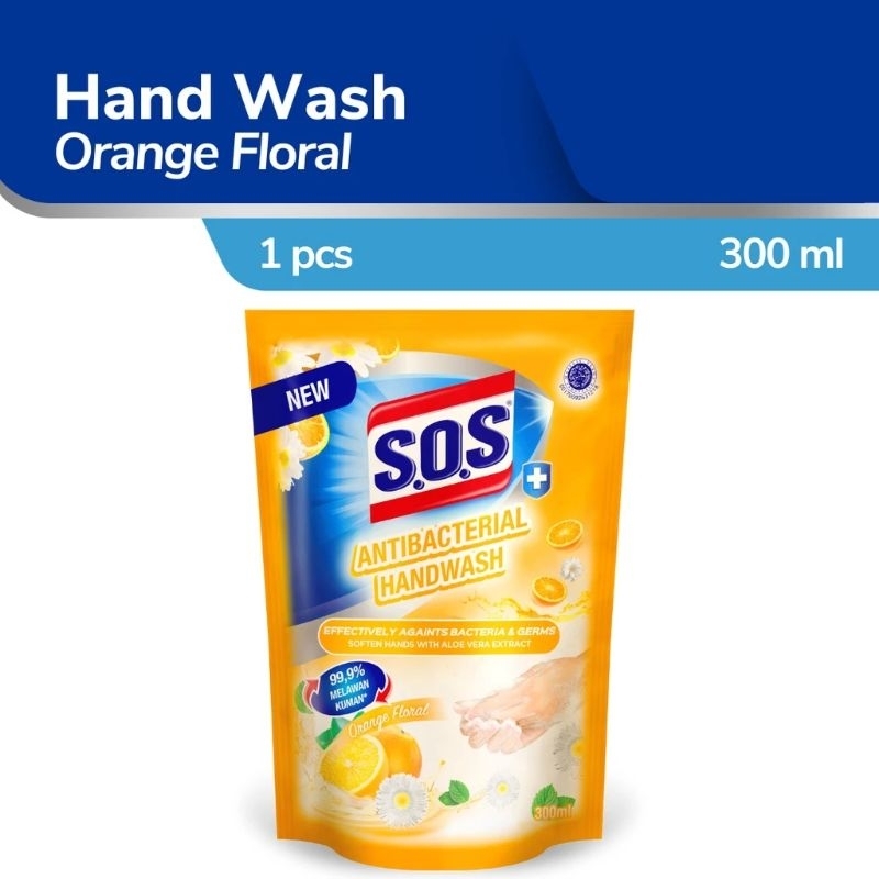 SOS handwash reffil 300ml - sabun cuci tangan