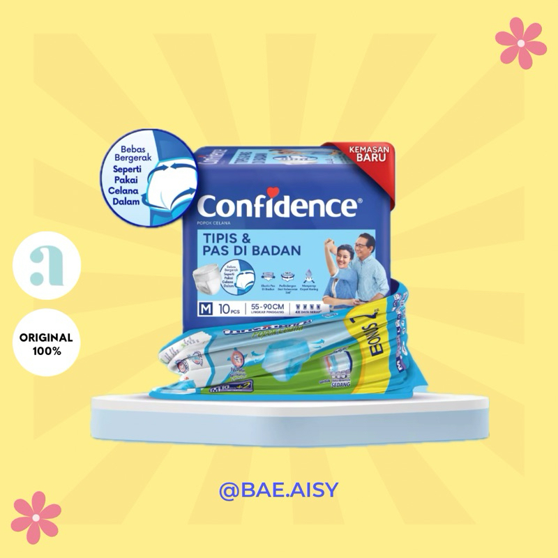 Confidence Pampers Celana Dewasa Tipis dan Pas Size M - 20