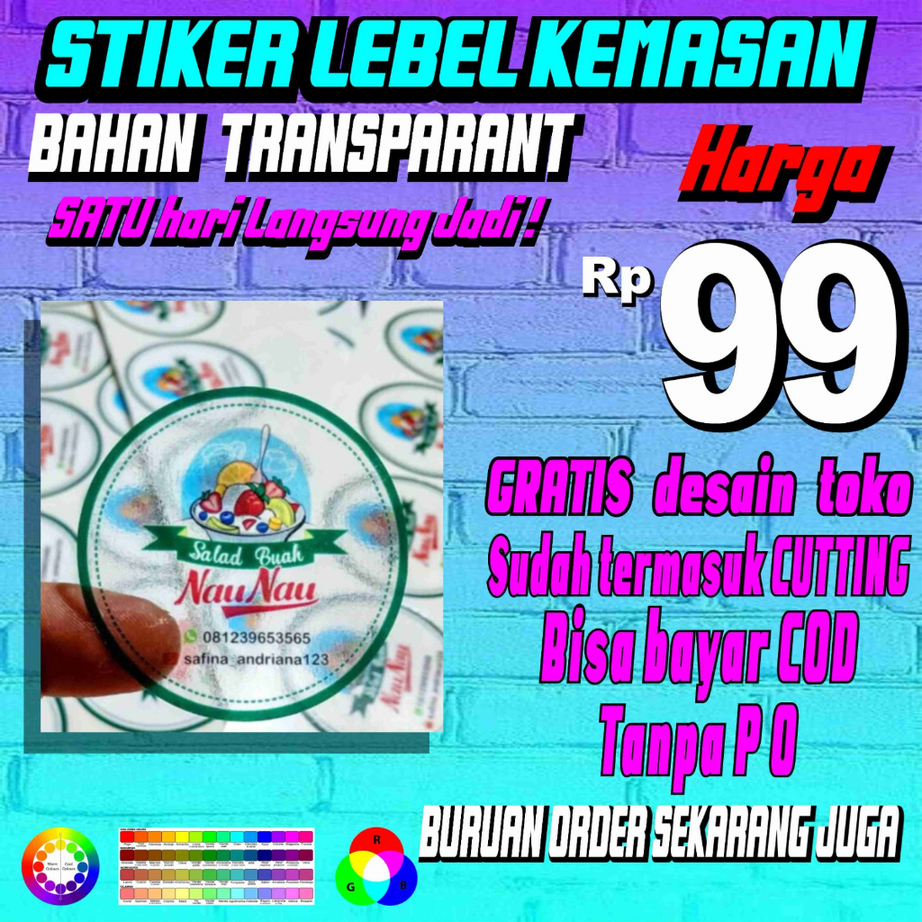 

CETAK STIKER TRANSPARAN BULAT KOTAK LABEL OLSHOP MAKANAN MINUMAN MURAH SUDAH CUTTING SEHARI JADI