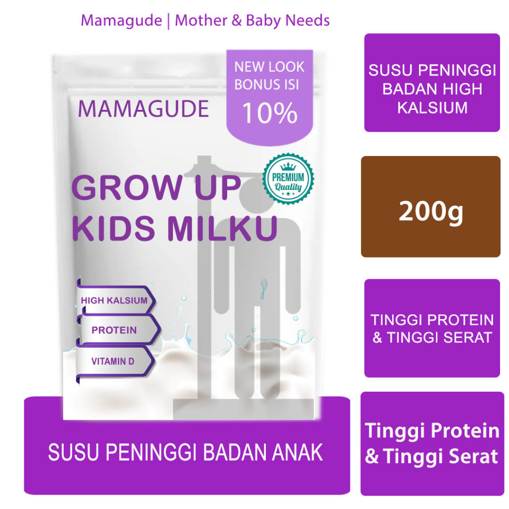 

Susu Pertumbuhan Tinggi Anak Peninggi Badan Anak Susu Peninggi Badan Untuk Remaja Usia 17 Tahun Keatas Susu Pertumbuhan Anak Obat Peninggi Badan Susu Peninggi Badan Anak Mamagude S GROW GROW UP (200g)