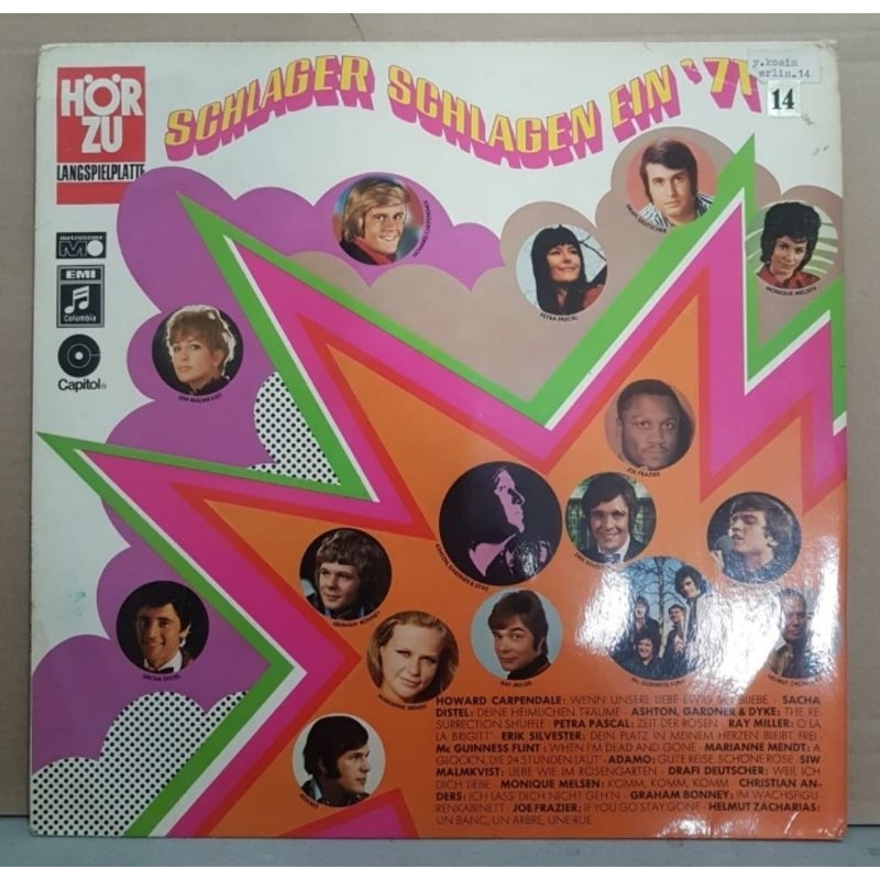 Vinyl Piringan Hitam 12 inch Schlager Schlagen Ein '71