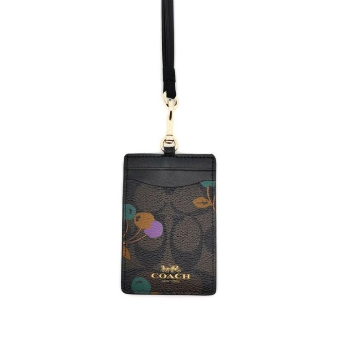 

Coach Lanyard Name Tag Black Cherry