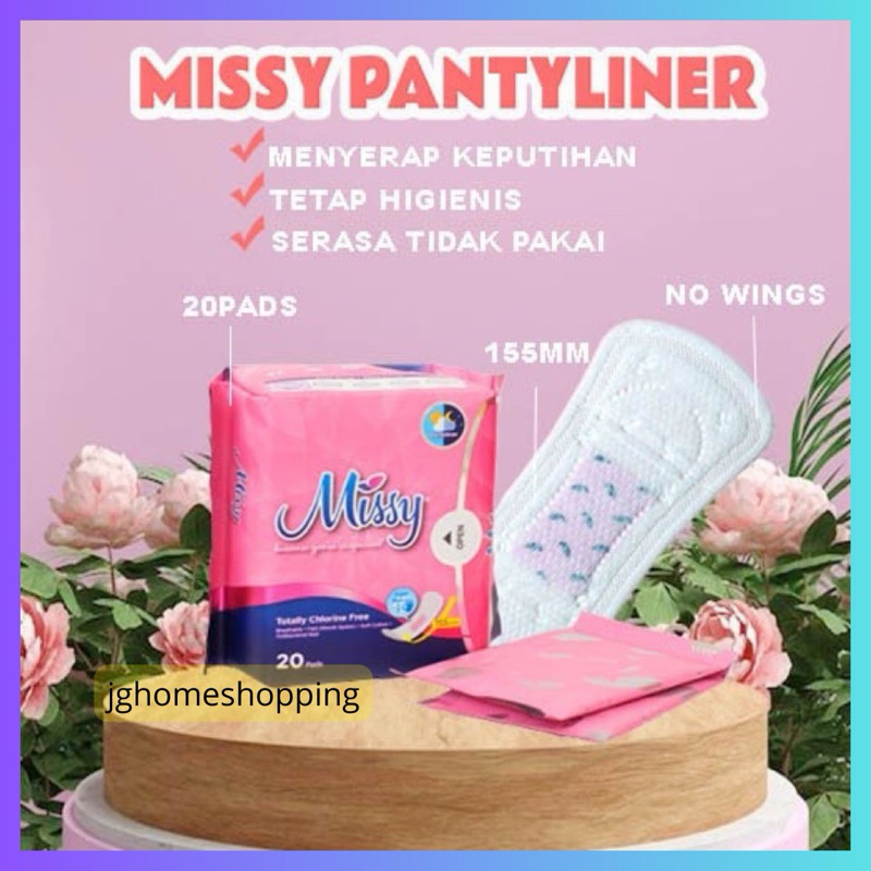 missy pantyliner pembalut kesehatan