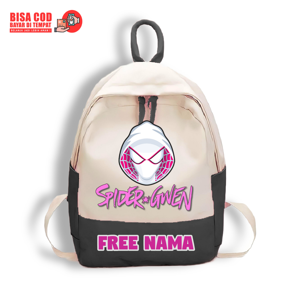 Tas Anak Paud TK Spider Gwen / Ransel Anak Spider Gwen