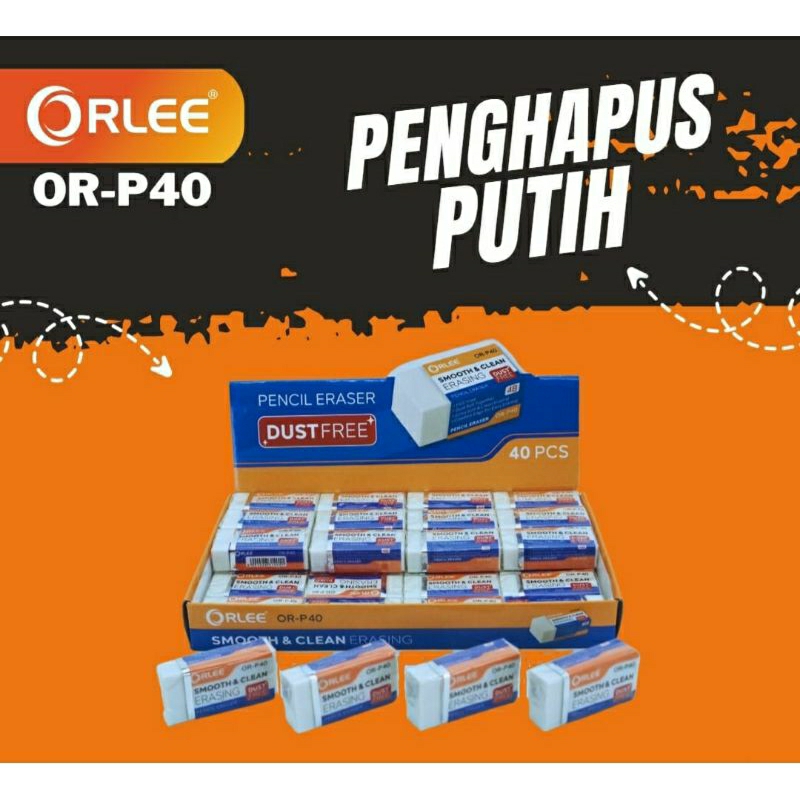 

( 1 BIJI ) Eraser / penghapus Orlee OR-40
