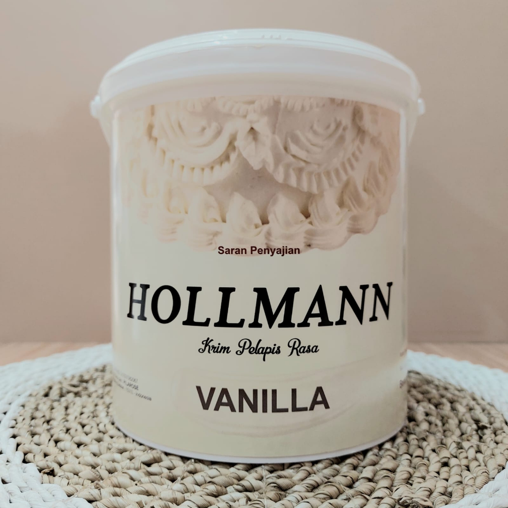 

HOLLMAN BUTTER CREAM SIAP PAKAI PUTIH/VANILLA 1KG
