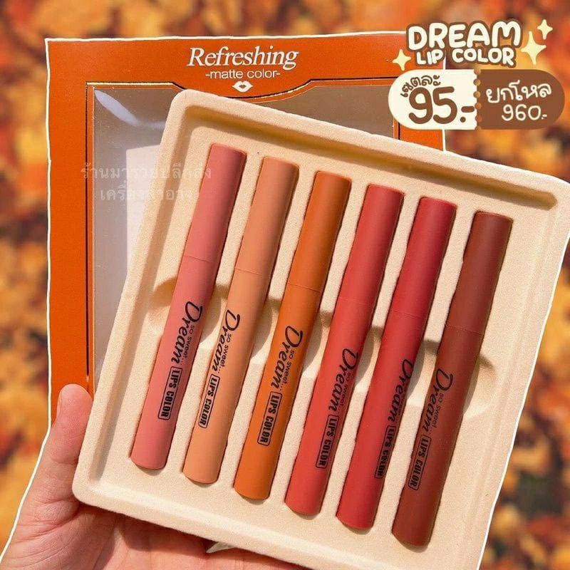 1 Box (6PCS) Lipstik Tanako Refreshing Dream Colour