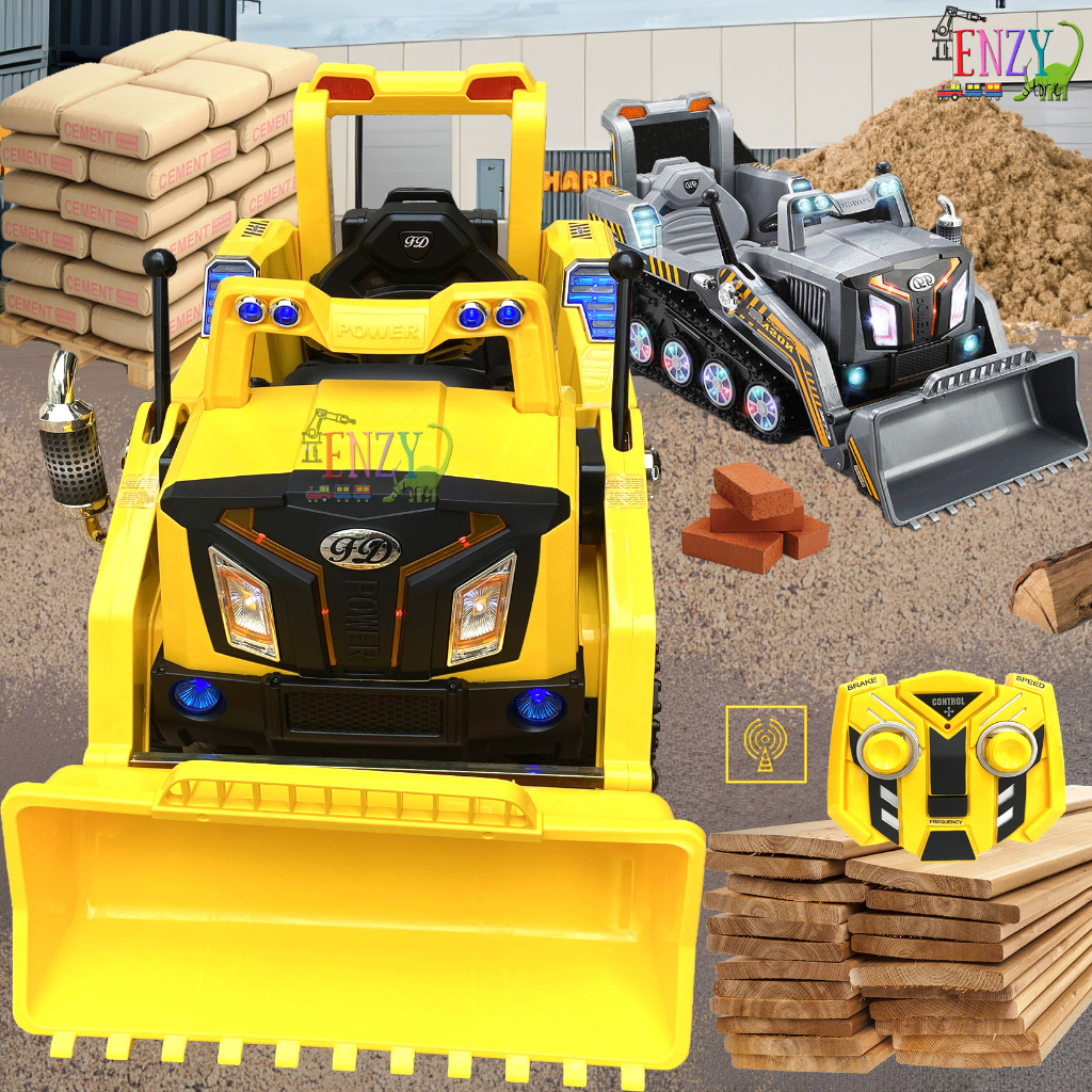 Mainan Ride on Mobil Aki Truck beko excavator Konstruksi  Bull Dozer Engineering vehicles FD-2810