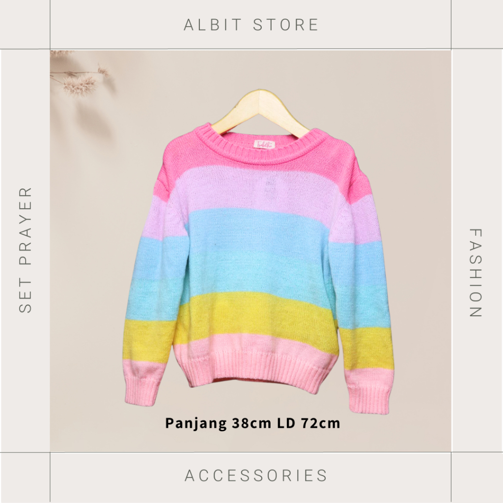 Sweater Anak Perempuan/ Sweater Rajut/ Sweater perempuan