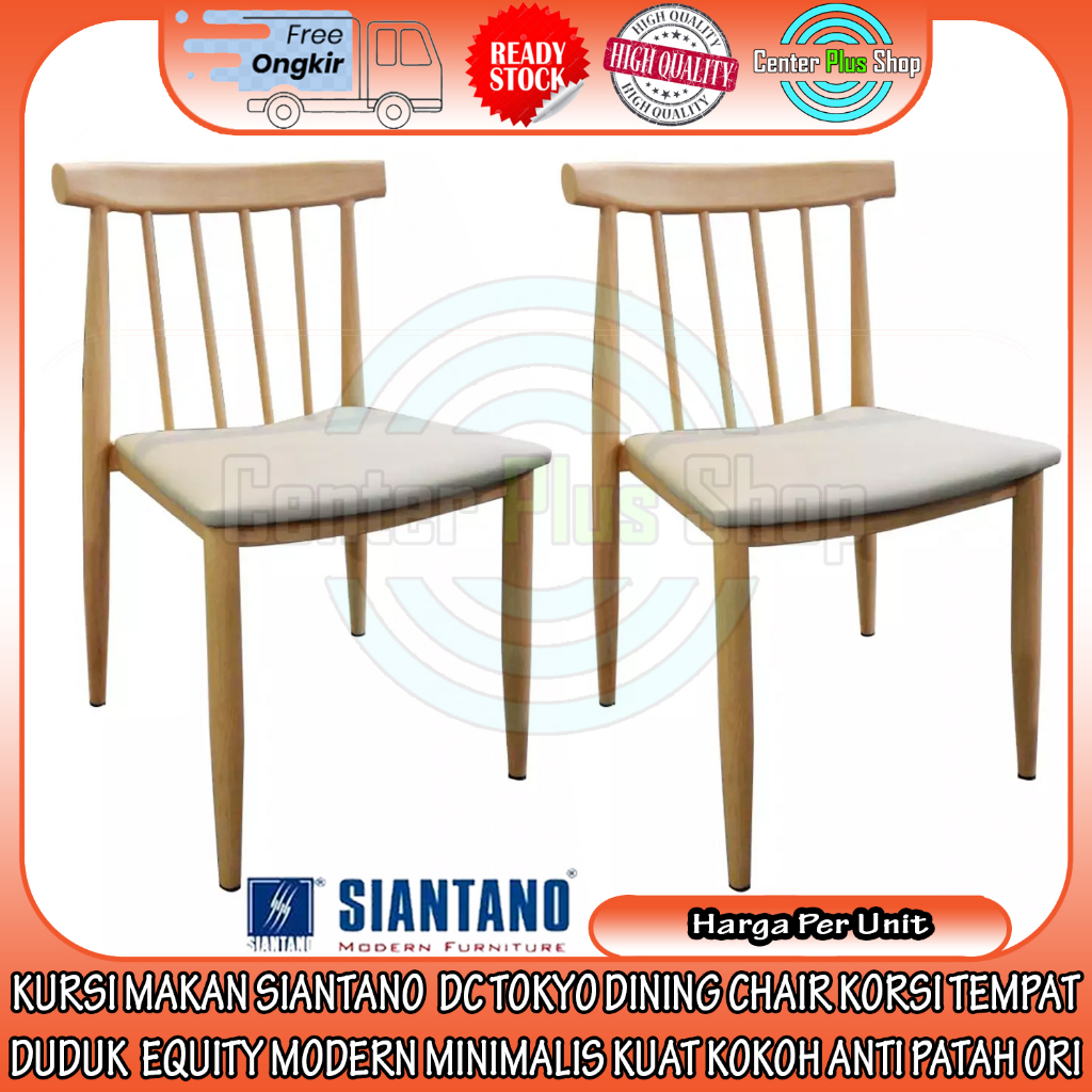 [KARGO] KURSI CAFE MAKAN DC TOKYO SIANTANO DINING CHAIR FURNITURE BANGKU TEMPAT DUDUK JARANG PIPA BE