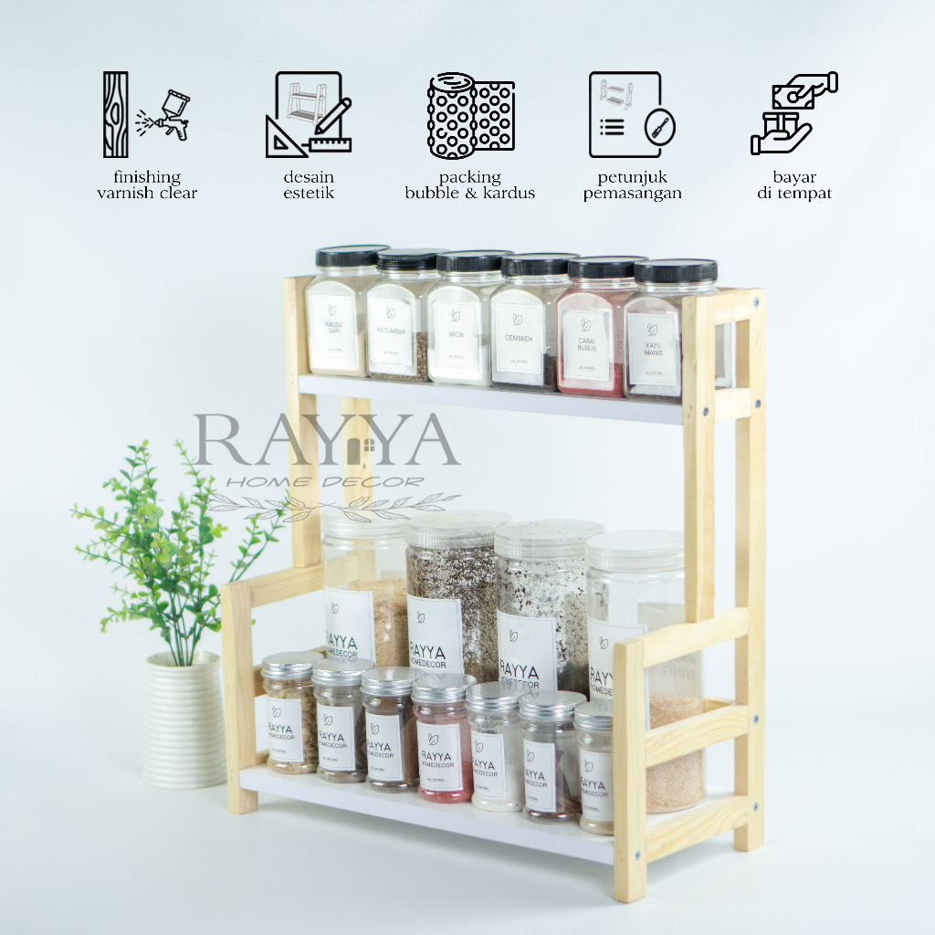 Rak susun besar bumbu dapur Part 2