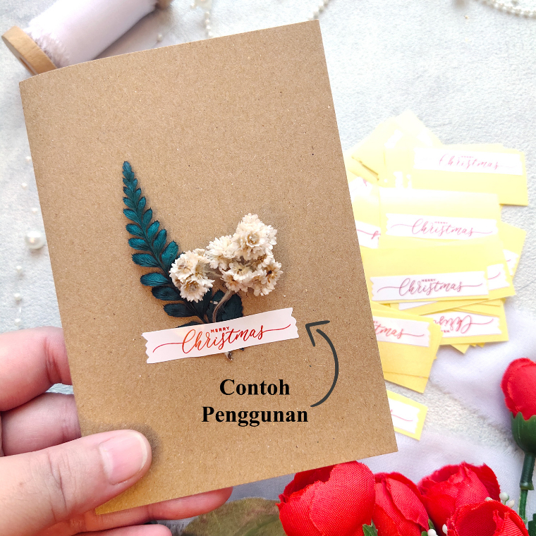 

STICKER STIKER Natal Merry Christmas MINI READY STOK MURAH seagel seal packing / kartu (1pak isi 50pc)