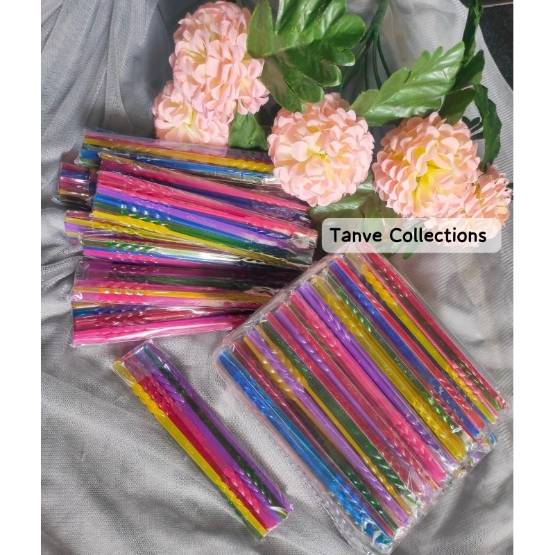 

Selusin/ 12pcs Tuding ngaji/ kalam ngaji glosi bening mix warna