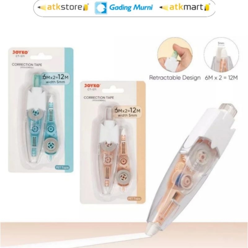 

Joyko Stipo kertas / Correction Tape / Tipe X kertas