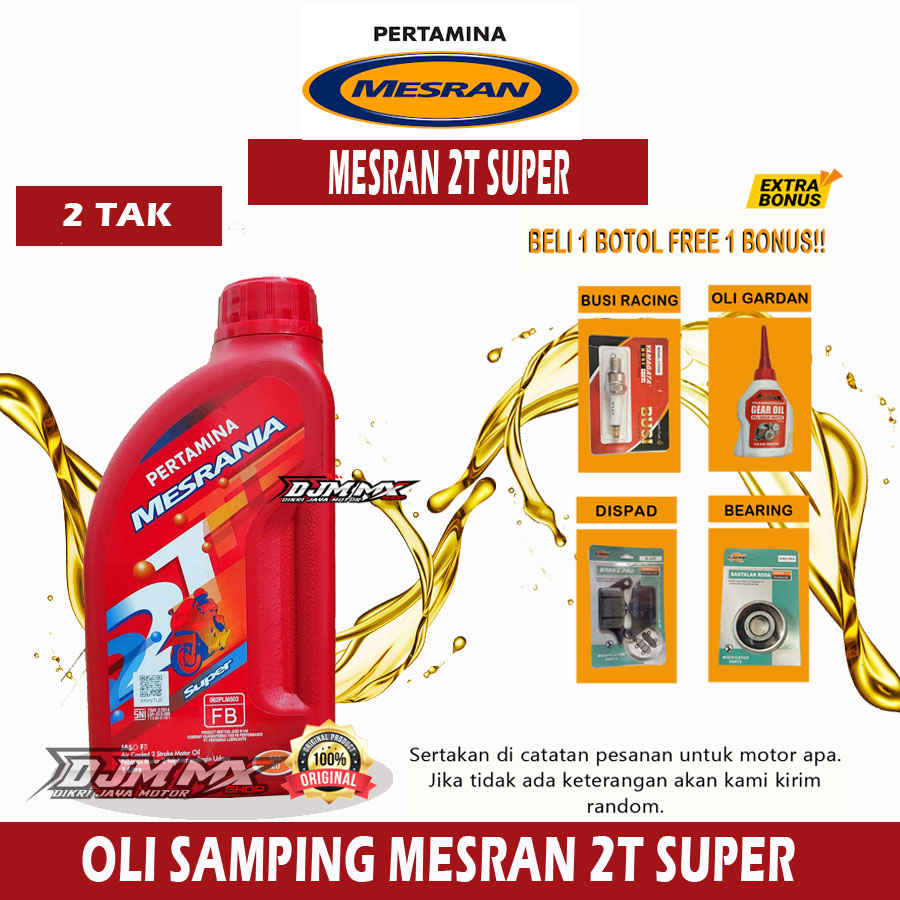 MESRAN SUPER 2T OLI SAMPING MESRAN 1 LITER