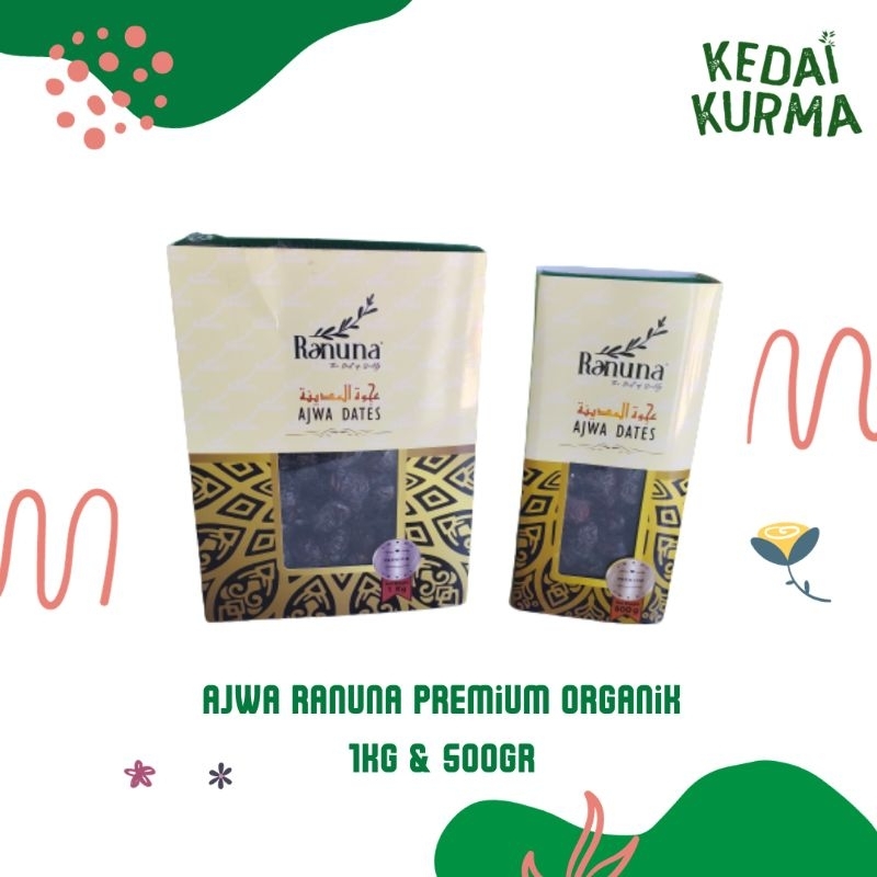 

Kurma Ajwa Premium Organik Ranuna 500Gr