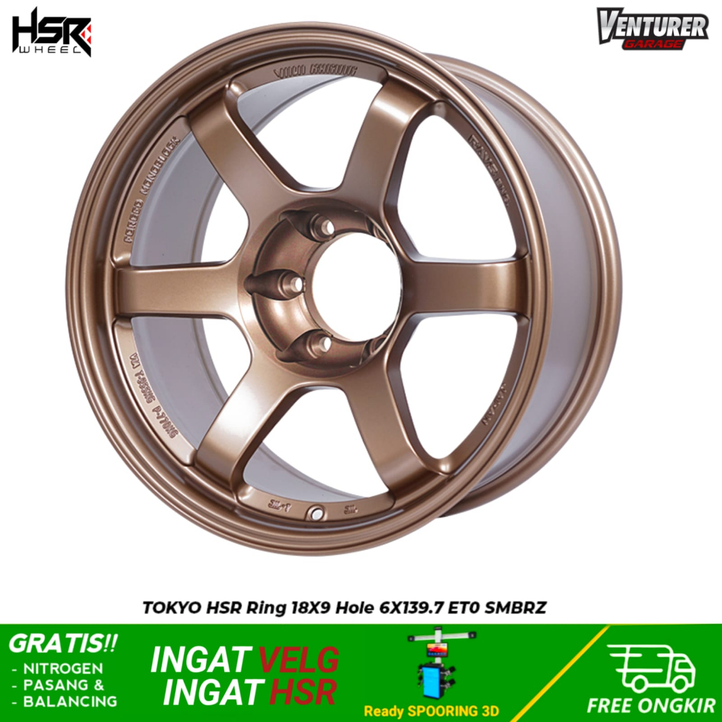 velg mobil hsr tokyo R18 pcd 6x139.7 untukToyota Fortuner/pajero dlll