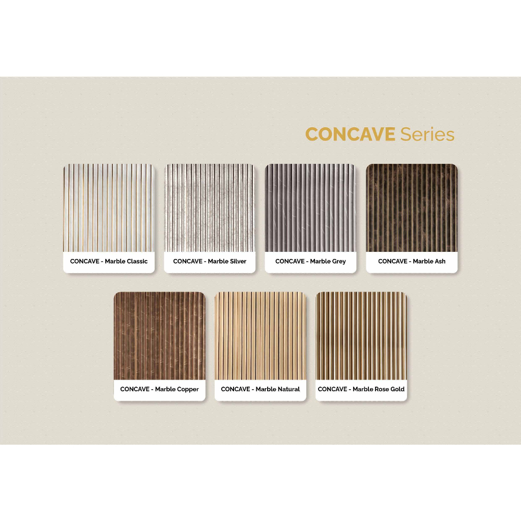 Wall Panel GAIA CONCAVE Series - Kisi kisi Wall Panel model cekung