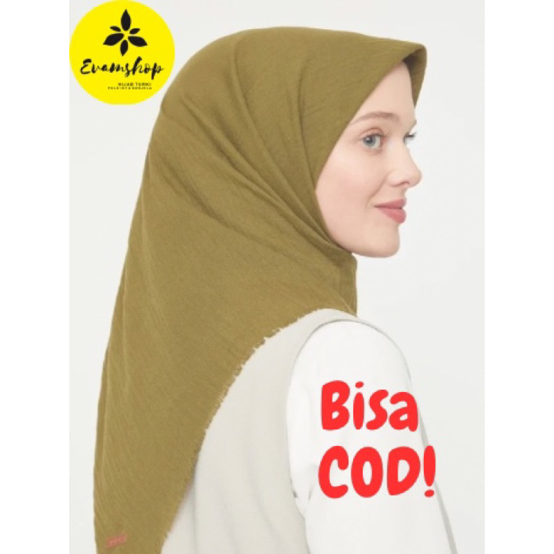 Hijab Turki Poloist Original Polos Duz Aerobin Esarp (110)