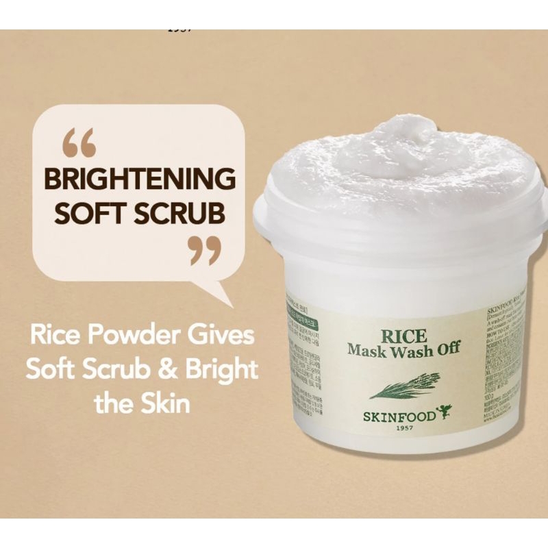 SKINFOOD - Rice Mask Wash Off