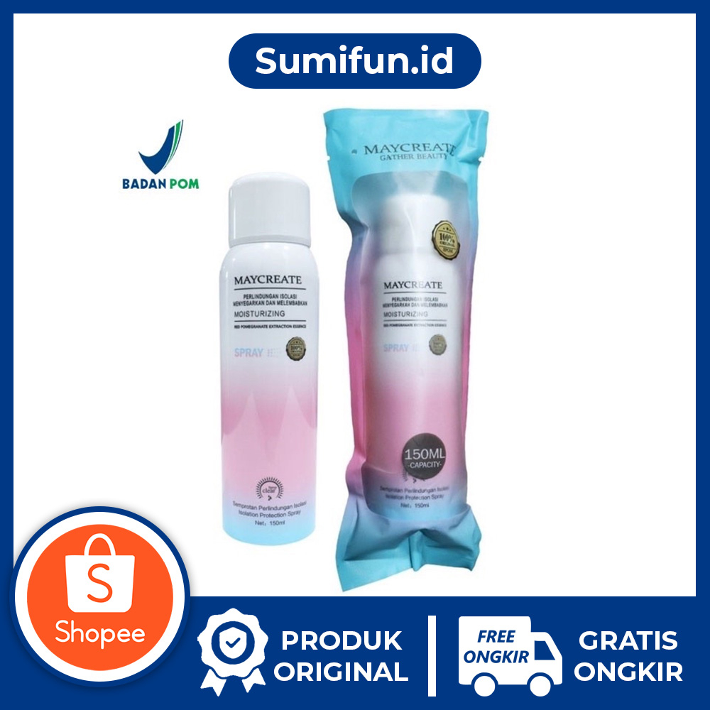 [ BPOM ] SUMIFUN Maycreate Korea Moisturizing Whitening Spray Lotion Ampuh Memutihkan Kulit Badan In