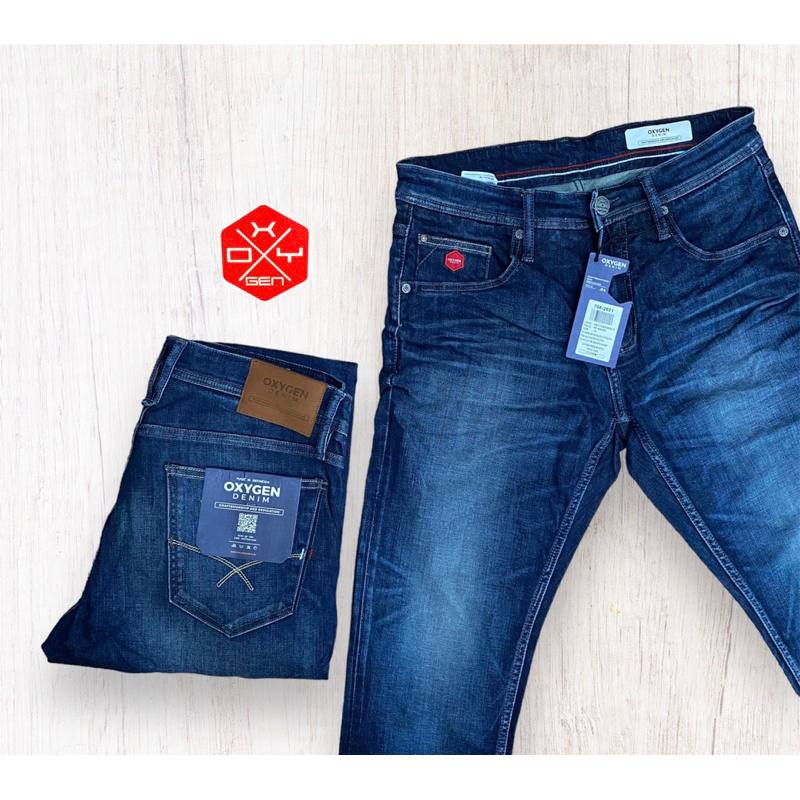 Oxygen Denim 706 Stretch Slim Fit Jeans Blue Big Size Price499.900