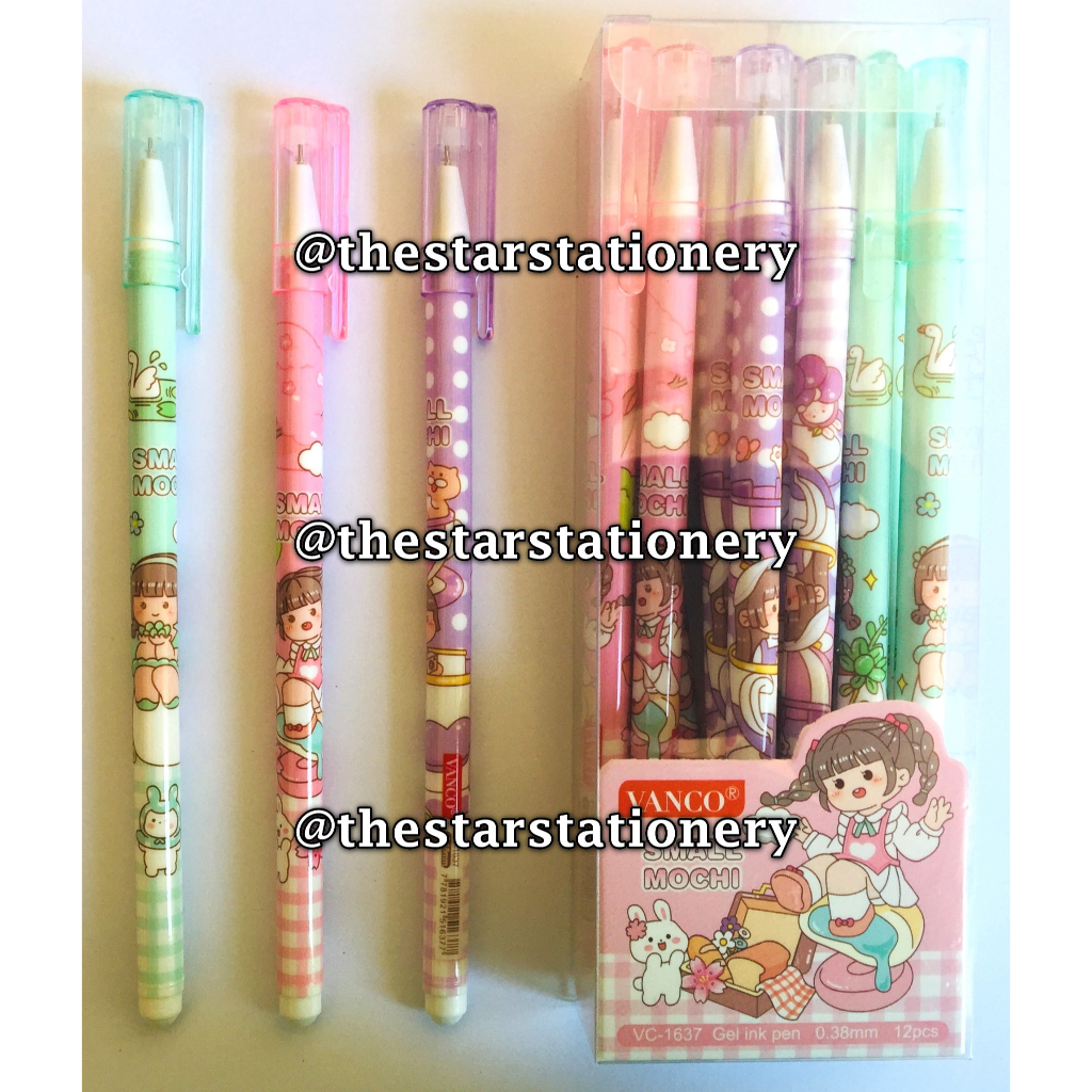 

(1 Biji) GROSIR Bolpen Vanco VC-1637 Small Mochi 0.38 mm Gel Pen / Gel Pen Vanco VC1637 (1 Biji)