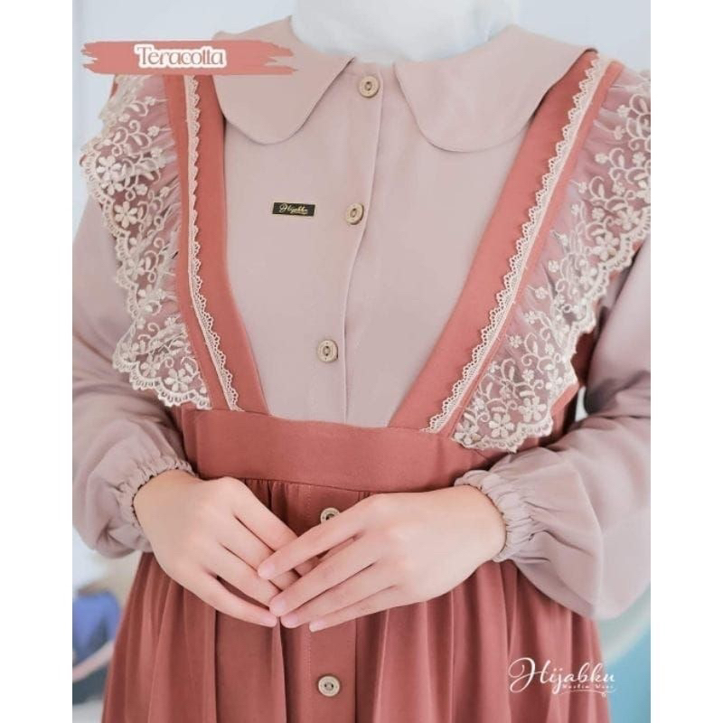 GAMIS RENDA JIHAN CRINGKEL AIRFLOW GAMIS TERBARU PREMIUM BEST SELLER-Coral