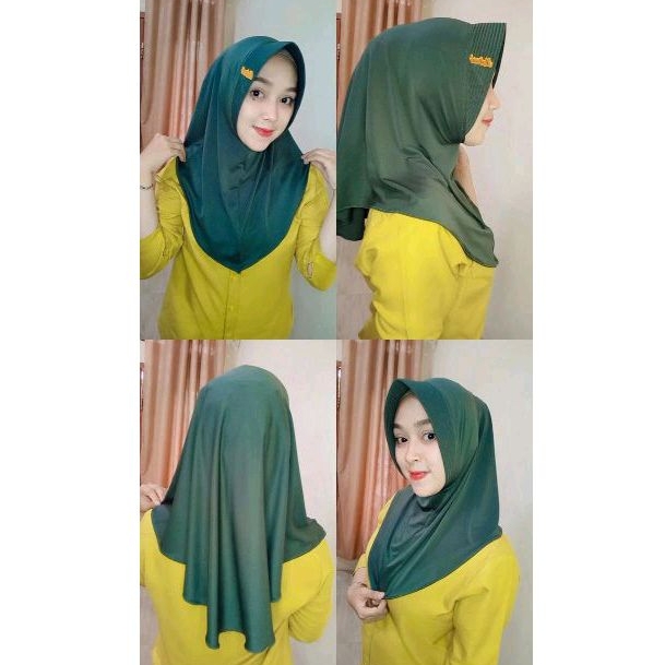 HIJAB INSTAN BERGO / HIJAB SPORTY KERUDUNG MURAH by ratu HIJAB olahraga voli futsal
