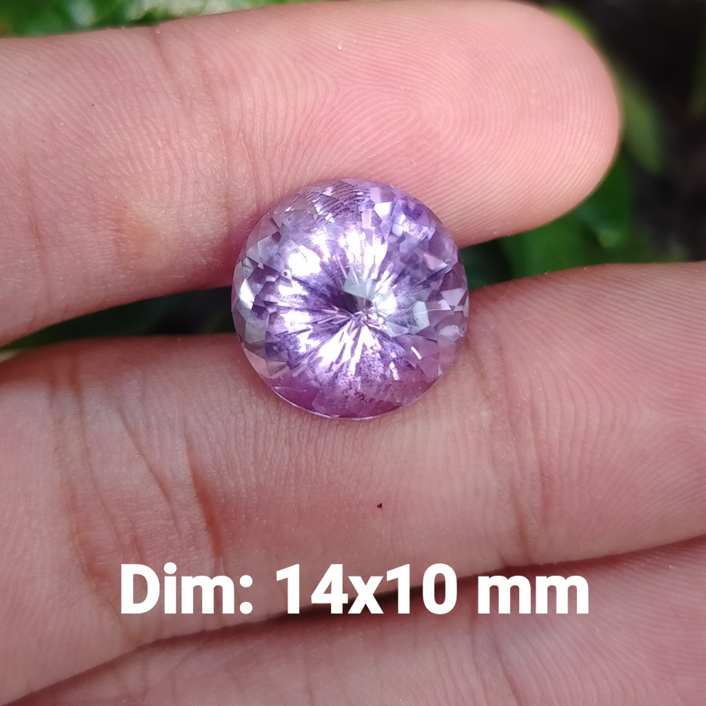 BATU ASLI KECUBUNG UNGU KRISTAL MUDA NATURAL cek batu lainnya yaman api wulung opal bacan permata ka