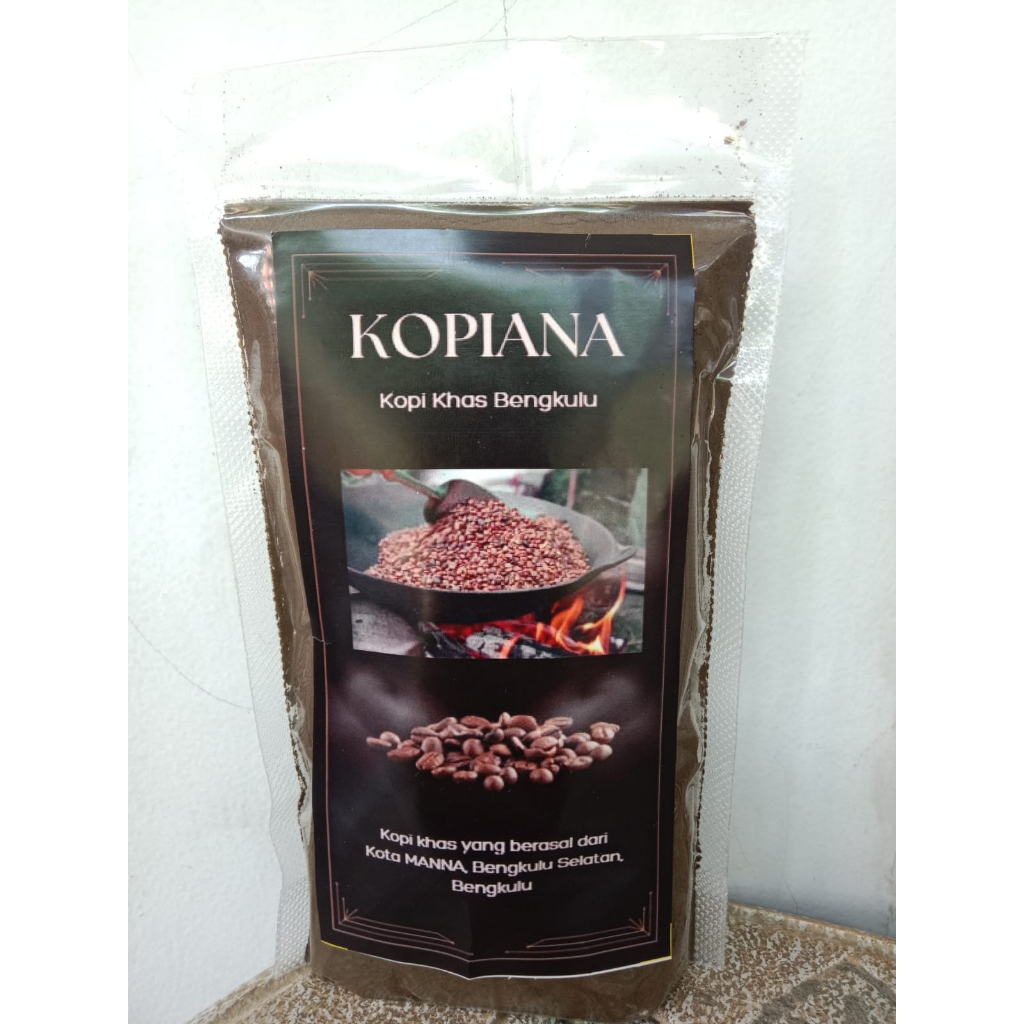 

Kopi Bubuk Hitam Asli Kota Manna Prov Bengkulu 200 Gram